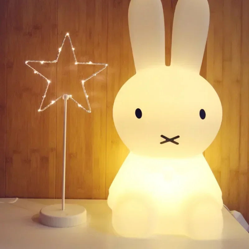 Éclairage mignon lapin éclairage lumière d'ambiance veilleuse LED lumières ampères pour chambre lampe d'écriture lampe de bureau lampe de nuit pour enfants cadeau