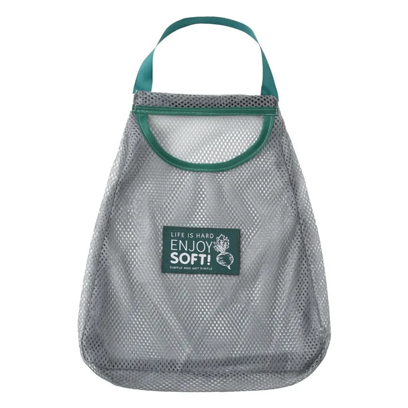 Sacs en filet suspendus de cuisine multicouches pour ail, oignon, gingembre, légumes-sacs de rangement