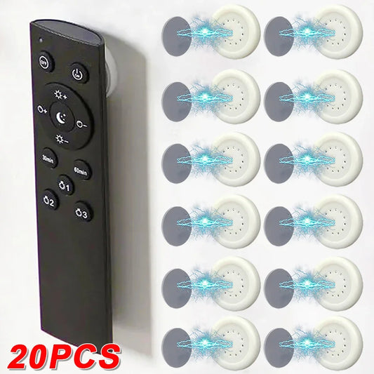 20/2Pcs Magnetic Hook Multi-Purpose Wall Mount Anti-Lost Magnet Holder Hook Fridge Sticker Remote Control Storage Organizer Hook