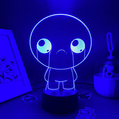 Jeu chaud la reliure d'Isaac renaissance 3D Led néon veilleuse cadeau d'anniversaire pour petit ami Gamer enfant chambre décor Isaac lampe à lave