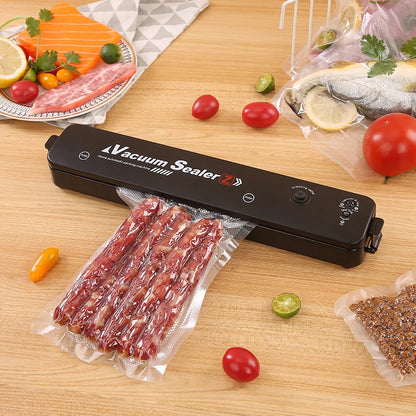 Vacuum Sealer Packaging Machine 220V/110V Household Food Vacuum Sealer Film Sealer Vacuum Packer Including 15Pcs Bags