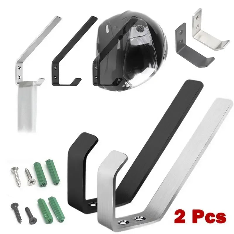 1/2PCS Motorcycle Helmet Hook Racks Multipurpose Hook Hanger Home Luggage Jacket Holders Kitchen Cabinet Shelf Wall Mount Hooks