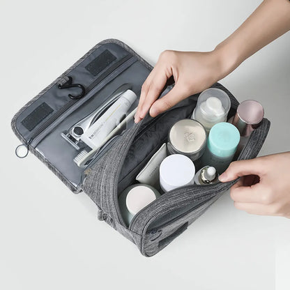 Bolsas de maquillaje de viaje de alta calidad para mujer, bolsa de cosméticos impermeable, organizador de artículos de tocador, bolsa de almacenamiento con separación de ropa seca y húmeda