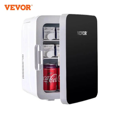 VEVOR-Mini refrigerador para coche, refrigerador portátil de 10L, congelador, refrigerador y calentador, almacenamiento de alimentos, cosméticos, cuidado de la piel, bebidas para uso doméstico y en coche