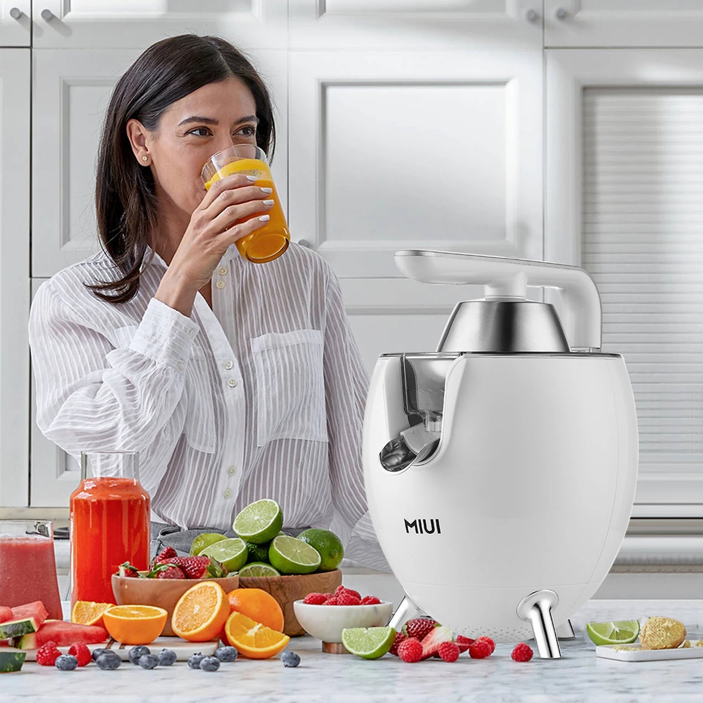 MIUI Citrus Juicer,850W Stainless Steel Orange Lemon Electric Set Juicer,Hard-core Press juicer,Aluminum Die -casting Handle