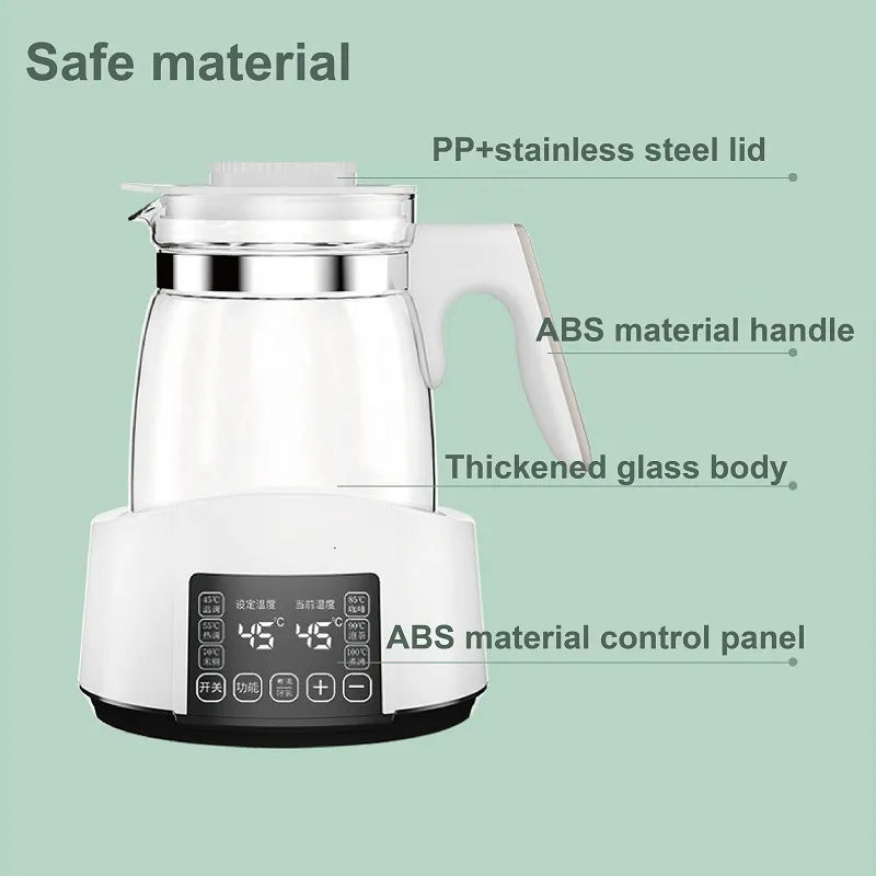 1.2L Infant Thermostatic Milk Regulator Kettle Hot Water Smart Insulation Pot Automatic Milk Warming Warm Milk Milk Powder GL41