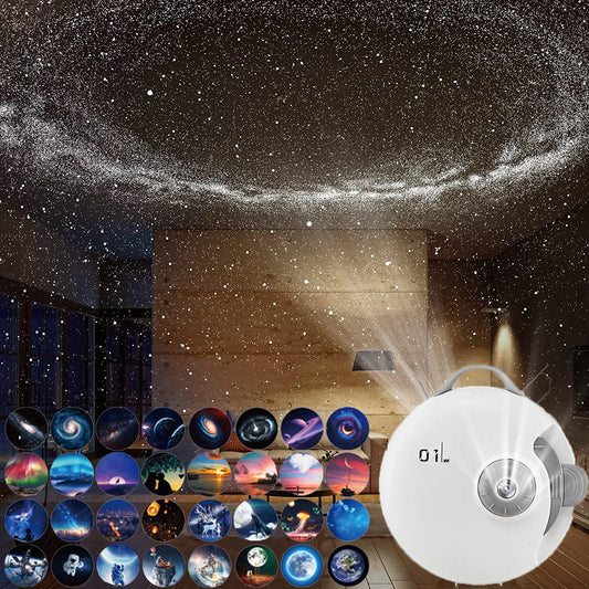 Proyector de estrellas LED 32 en 1, luz nocturna, proyección de planetario, cielo estrellado de galaxia, lámpara para niños, decoración de habitación recargable por USB