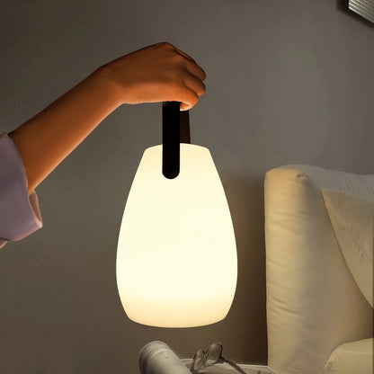 Luz LED nocturna con control remoto, luz portátil para dormir, ambiente circular para el hogar, luz de noche, luz para acampar al aire libre