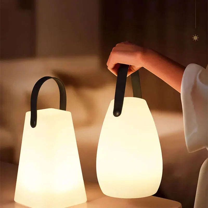 Veilleuse LED avec télécommande, veilleuse portable, veilleuse circulaire, ambiance domestique, lampe de chevet, lumière de camping en plein air