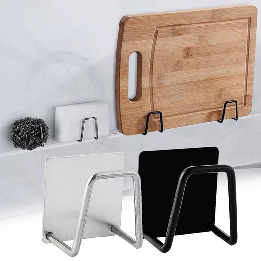 Soporte para esponjas de cocina, estante de fregadero de acero inoxidable, soportes adhesivos, estante de secado de drenaje, ganchos de pared, accesorios, organizador de almacenamiento