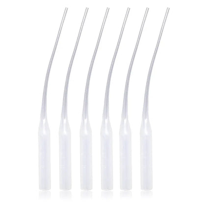 Micro-embouts de colle en plastique, 50/100 pièces, embouts de bouteille de colle, prolongateur de colle, applicateur de précision, buse de Tube tombant pour laboratoire d'artisanat