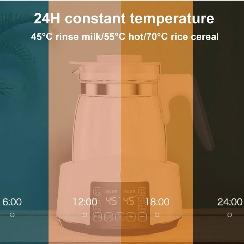 Régulateur de lait thermostatique pour bébé, 1,2 l, bouilloire d'eau chaude, Pot isolant intelligent, réchauffement automatique du lait, lait chaud en poudre GL41