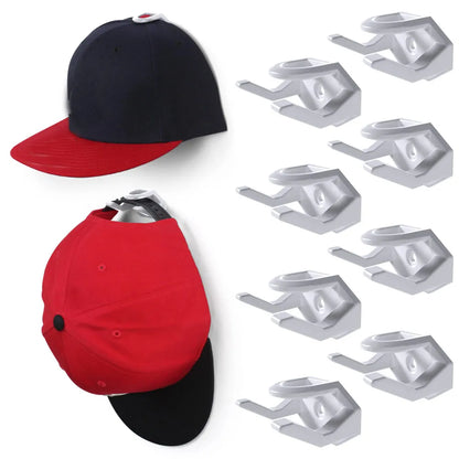 Percheros adhesivos para sombreros para pared, ganchos para gorras de béisbol minimalistas, organizador de diseño, soporte para alcaparras, montaje en pared para armario/puerta, 5/8 Uds.