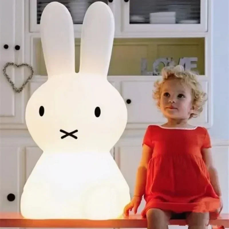 Éclairage mignon lapin éclairage lumière d'ambiance veilleuse LED lumières ampères pour chambre lampe d'écriture lampe de bureau lampe de nuit pour enfants cadeau