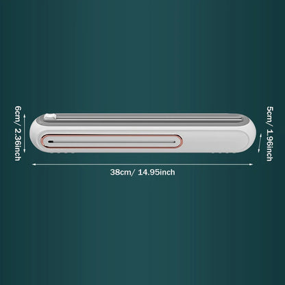 Distributeur magnétique rechargeable de Film plastique avec coupeur, coupeur de distributeur de papier d'aluminium en étain, outil de cuisine distributeur de film plastique