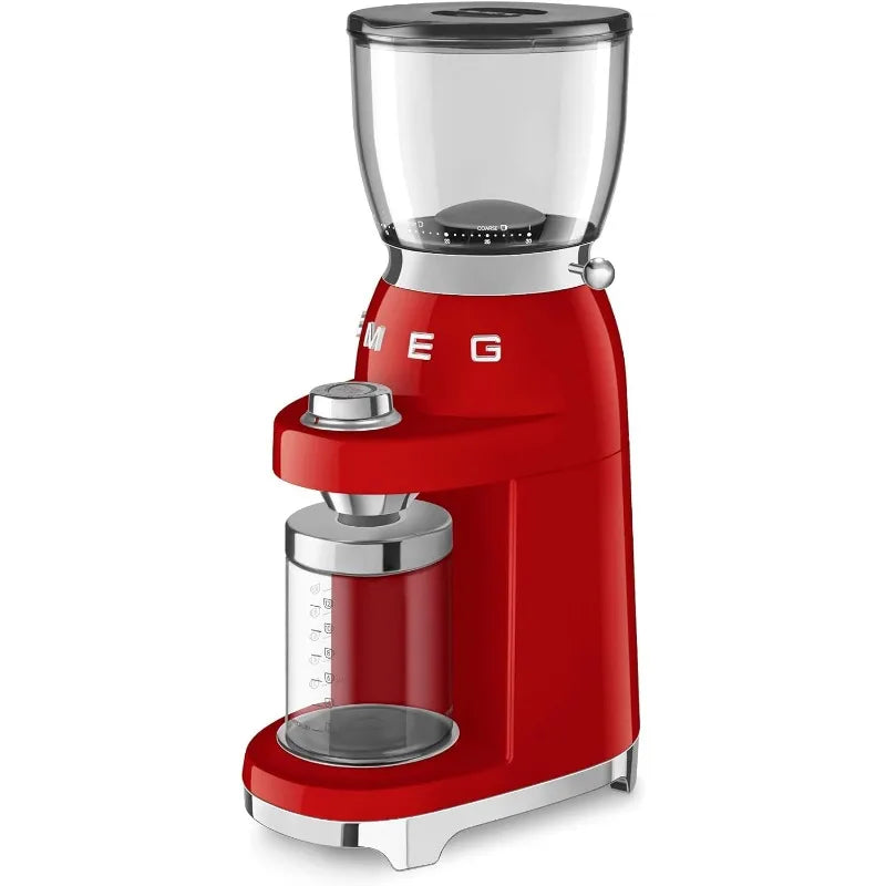 Smeg 50's Retro Style Aesthetic Coffee Grinder, CGF01 (Red) Large