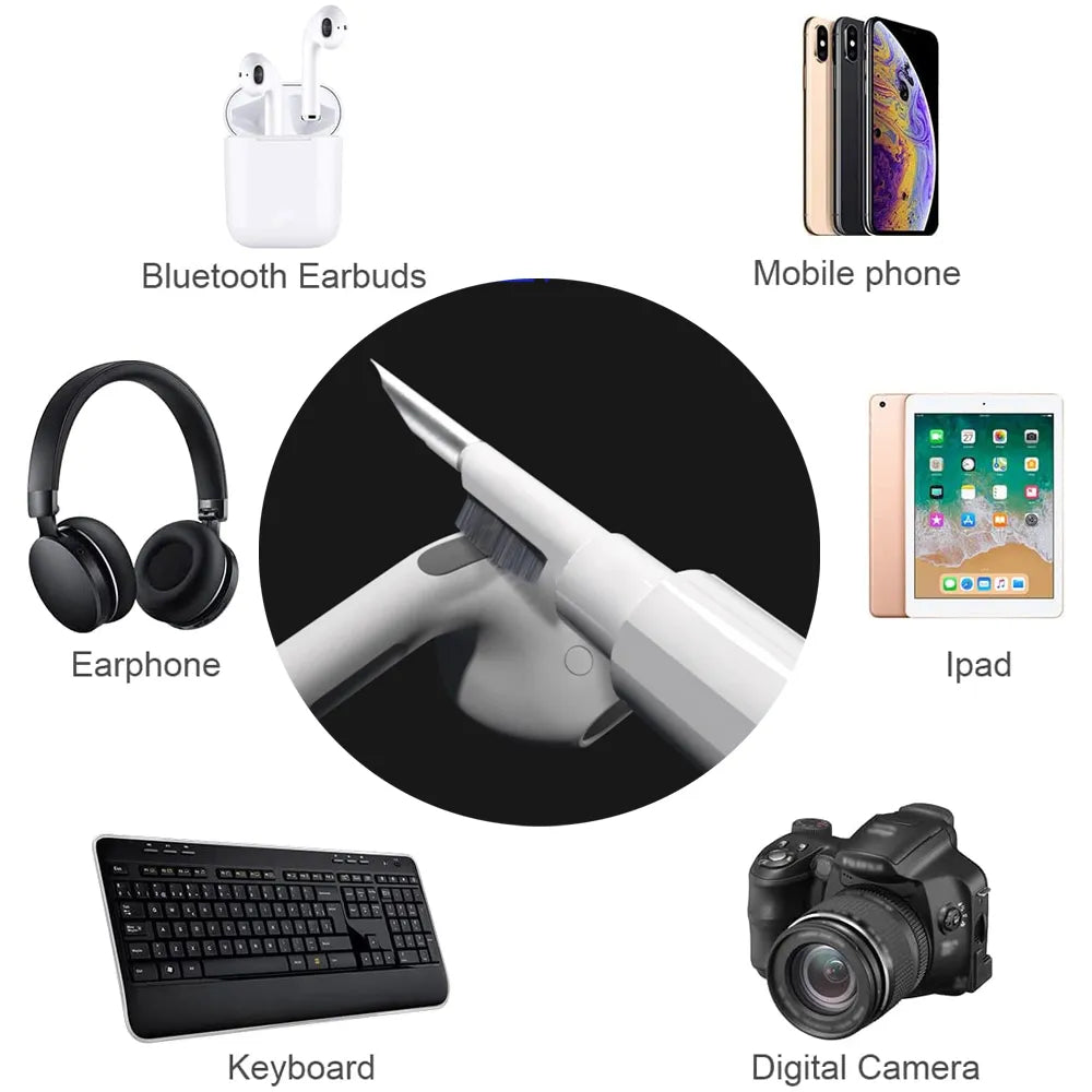 Herramienta de limpieza de auriculares Bluetooth para Airpods Pro 3 2 1 Kit de limpieza de estuche de auriculares duradero cepillo de limpieza para Xiaomi Airdots 3Pro