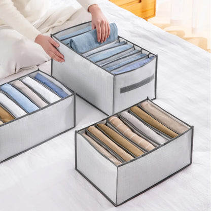 Closets Clothes Organizer Pants Jeans Storage Box Cabinet Drawer Organizer Underwear Socks T-Shirt Wardrobe Storage Organizers