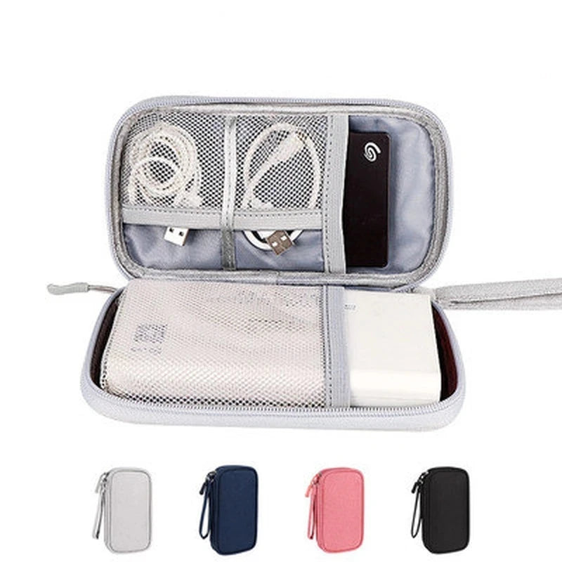 1pcs Portable 20000mAh Power Bank Bag USB Gadgets Cables Wires Organizer Hard Disk Protection Storage Bag