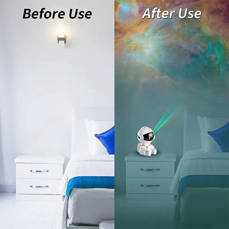 Projecteur d'étoiles de galaxie, veilleuse d'astronaute, nébuleuse étoilée, lampe de plafond LED pour chambre à coucher, décoration de maison, cadeau pour enfants