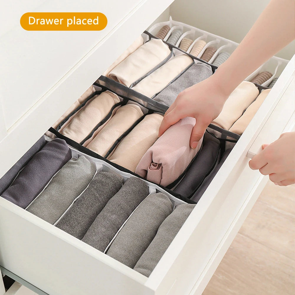 Jeans Organization Storage Box Closet Organizer For Underwear Clothing Organization System Socks Pants Drawer Organizers Cabinet