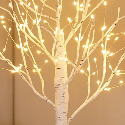 USB 144 LED luces de árbol de abedul luz de rama brillante lámparas LED nocturnas adecuadas para el hogar dormitorio boda fiesta decoración de Navidad