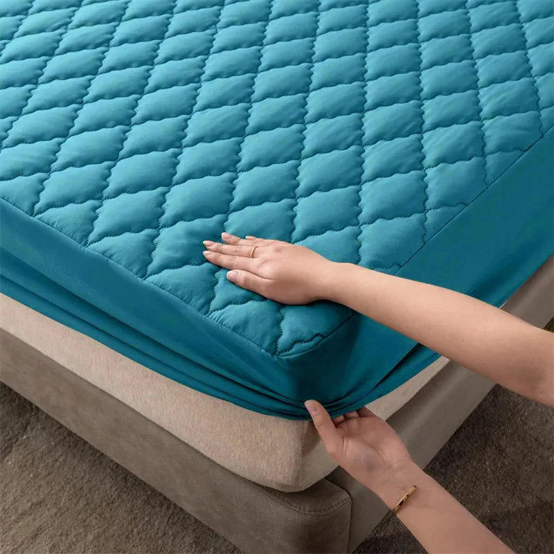 Housse de matelas imperméable, rembourrage épais, en tissu confortable, ensemble de draps, protection de matelas pour la maison