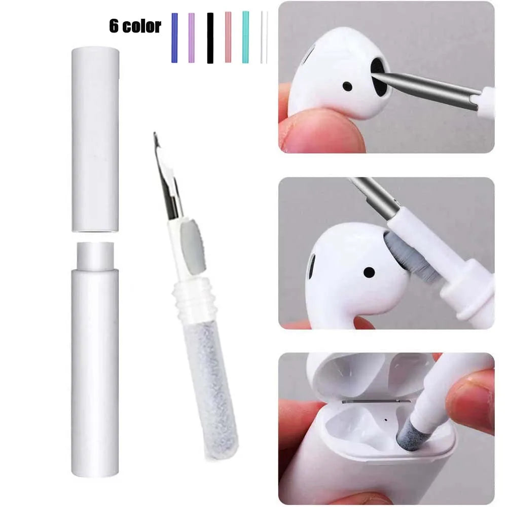 Herramienta de limpieza de auriculares Bluetooth para Airpods Pro 3 2 1 Kit de limpieza de estuche de auriculares duradero cepillo de limpieza para Xiaomi Airdots 3Pro