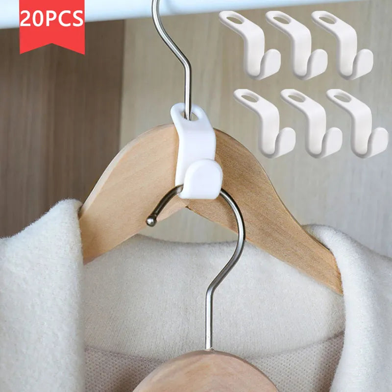 Multi-fonction garde-robe gain de place cintre crochet patère en plastique placard pile cintre support chambre rangement garde-robe organisateur