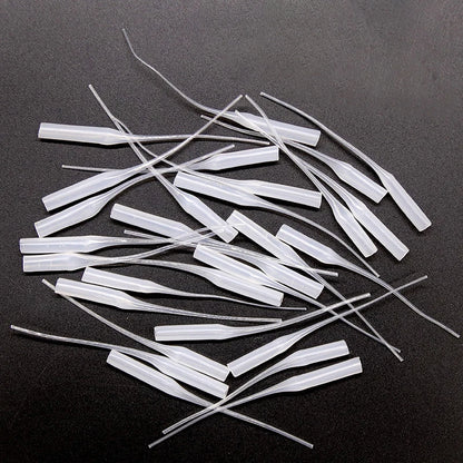 Micro-embouts de colle en plastique, 50/100 pièces, embouts de bouteille de colle, prolongateur de colle, applicateur de précision, buse de Tube tombant pour laboratoire d'artisanat