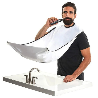 Delantal de afeitado para hombre, capa receptora de barba, babero para el cuidado de la cara, pelo afeitado, Baberos para adultos, afeitadora, limpieza, peluquero, delantal limpio, regalo