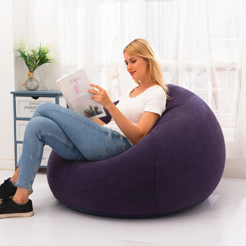 Nuevo Sofá inflable perezoso, sillas grandes Tatami de Pvc, tumbona para ocio, sofá, sala de estar, dormitorio, muebles