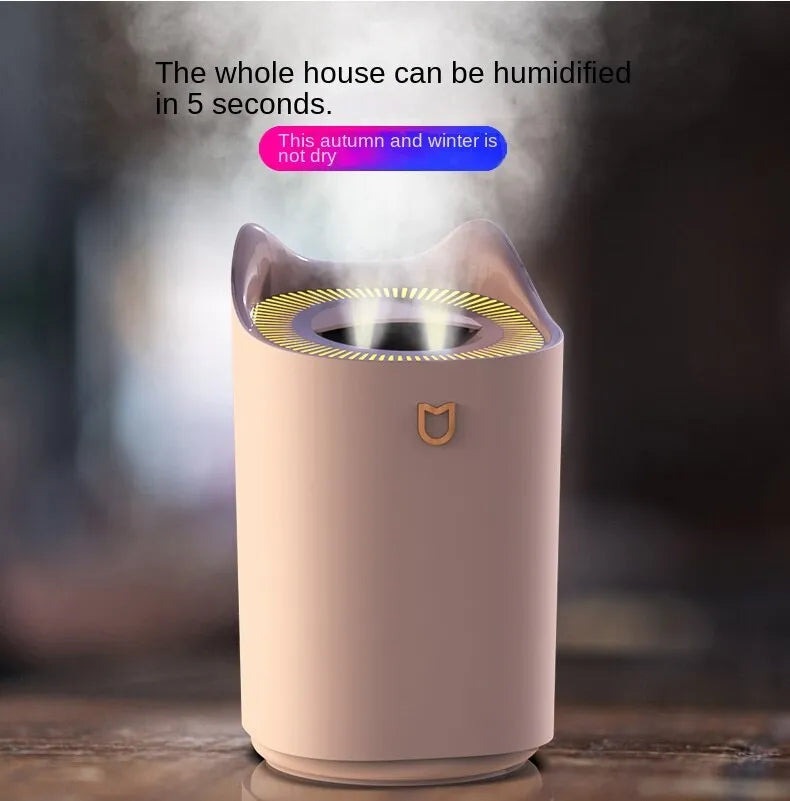 3000Ml Dual Jet Air Humidifier Large Capacity Atomizer Ultrasonic Aroma Diffuser Cool Mist Maker Air Humificador Purifier