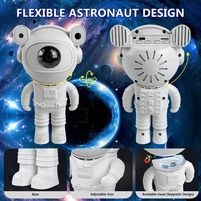 Bluetooth ciel étoilé lune étoile galaxie projecteur veilleuse astronaute nébuleuse galaxie éclairage lampe de nuit pour enfants cadeaux