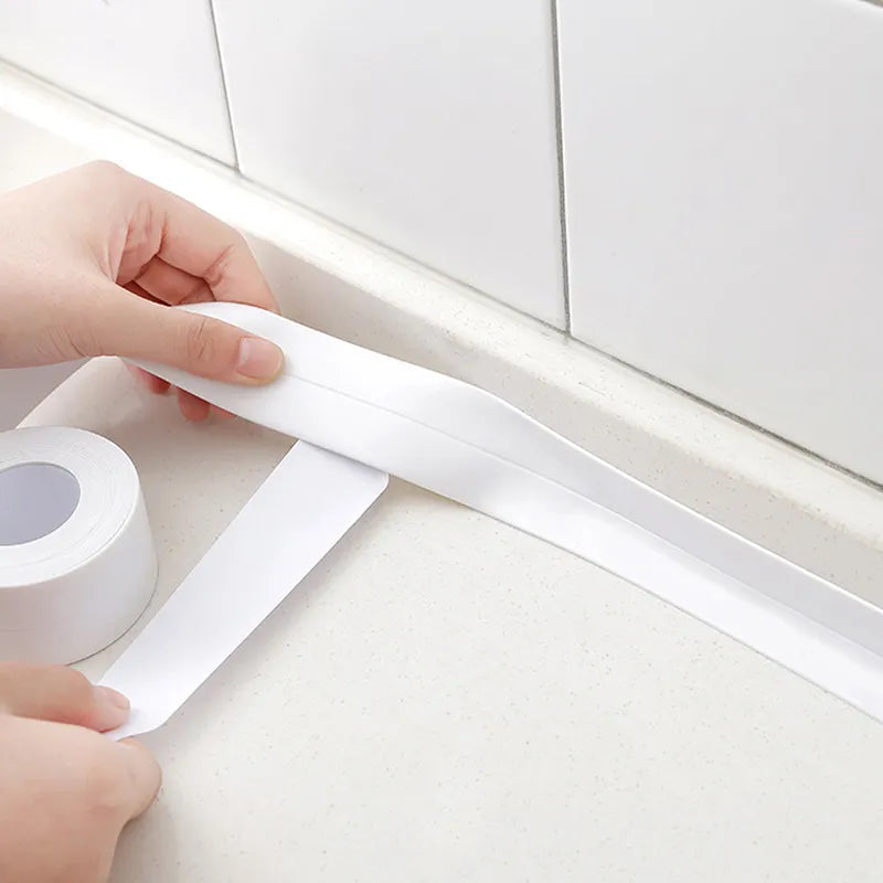 Cinta de sellado autoadhesiva para baño y cocina, tira de calafateo para ducha, fregadero, baño, adhesivo impermeable para pared, cintas para borde del fregadero, 100/200/320cm