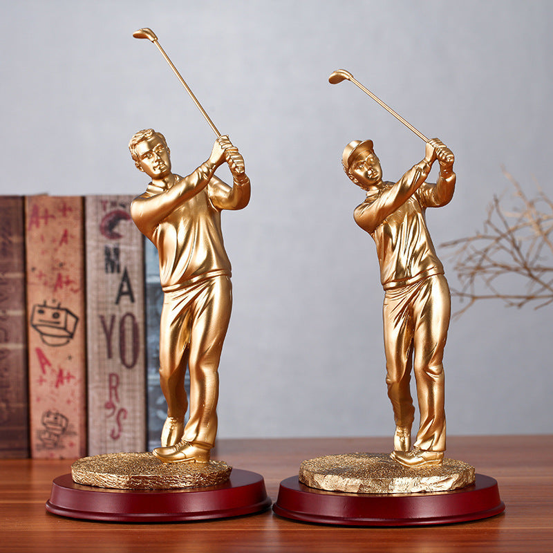 Creative Home Resin Golf Character Decoration