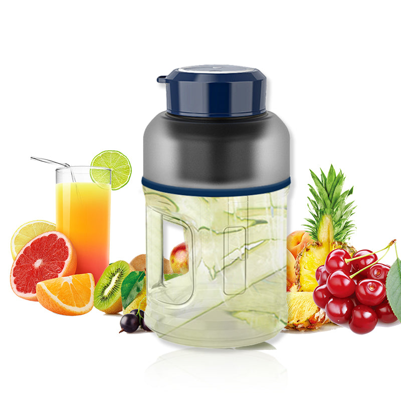 Vaso de batidora portátil de 1500ml, mezcladores de frutas, extractores de frutas, licuadora eléctrica portátil para cocina, exterior, hogar y oficina