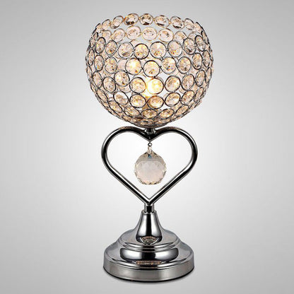 Modern Minimalist Bedroom Bedside Crystal USB Decorative Table Lamp