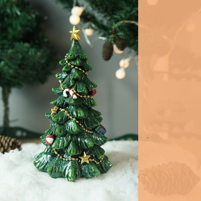 Decoración del árbol de Navidad para el hogar, manualidades de resina