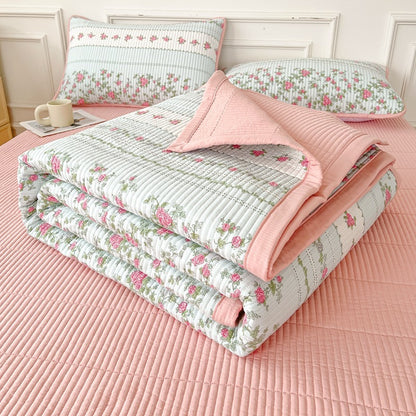 Quilted Bed Cover Three-piece Class A Maternal And Child Bed Sheet