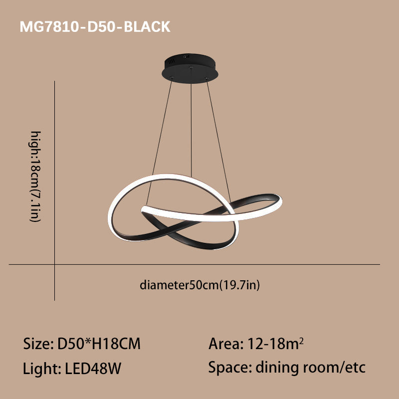 Lustre simple d'art post-moderne