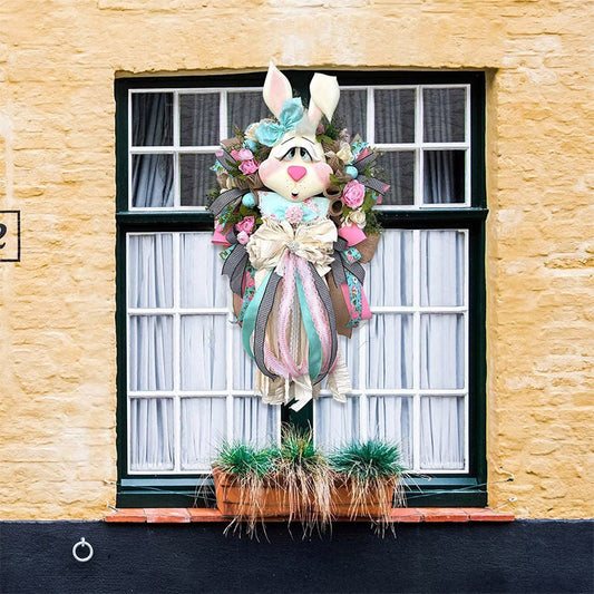 Pendentif lapin de Pâques, décoration de couronne de Noël, suspension de porte de maison