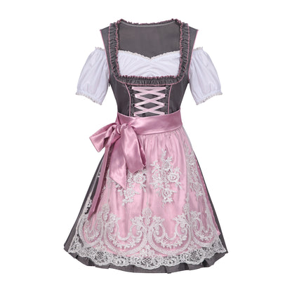 Women's Halloween Carnival Costume Overall Dress Set