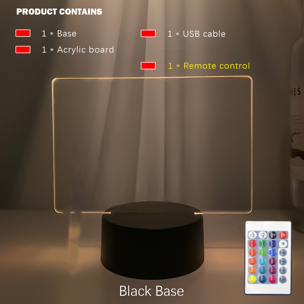 Rewritable Night Light With Display Panel