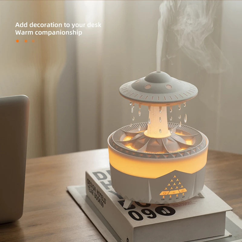 Nouveau humidificateur goutte de pluie ovni humidificateur d'air goutte d'eau USB aromathérapie huiles essentielles diffuseur d'air aromatique fabricant de brume domestique décor à la maison