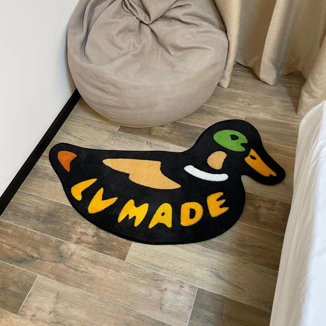 Machine Washable Household Bedside Cartoon Bedroom Carpet