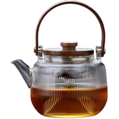 Enamel Household Steaming And Boiling Dual-purpose Glass Teapot