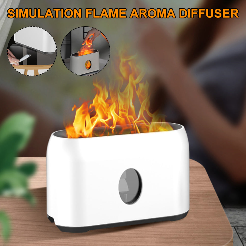 Humidificateur de diffuseur d'arôme muet de flamme de simulation