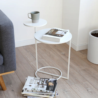 Petite table basse de canapé en fer forgé pour la maison