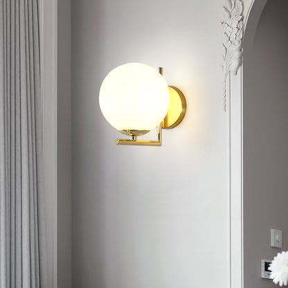 Applique murale LED ronde de luxe, lumière minimaliste moderne